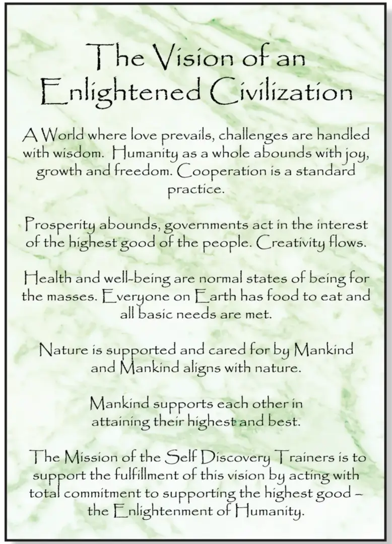 A green marble background with the words enlightened civilization.